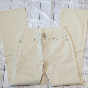 LONDONJEAN Women's Boot Cut Jeans in Cream